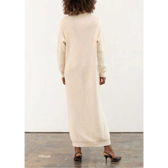 Mara Hoffman Maxi Off-White Elsa Sweater Dress - Picture 6 of 8